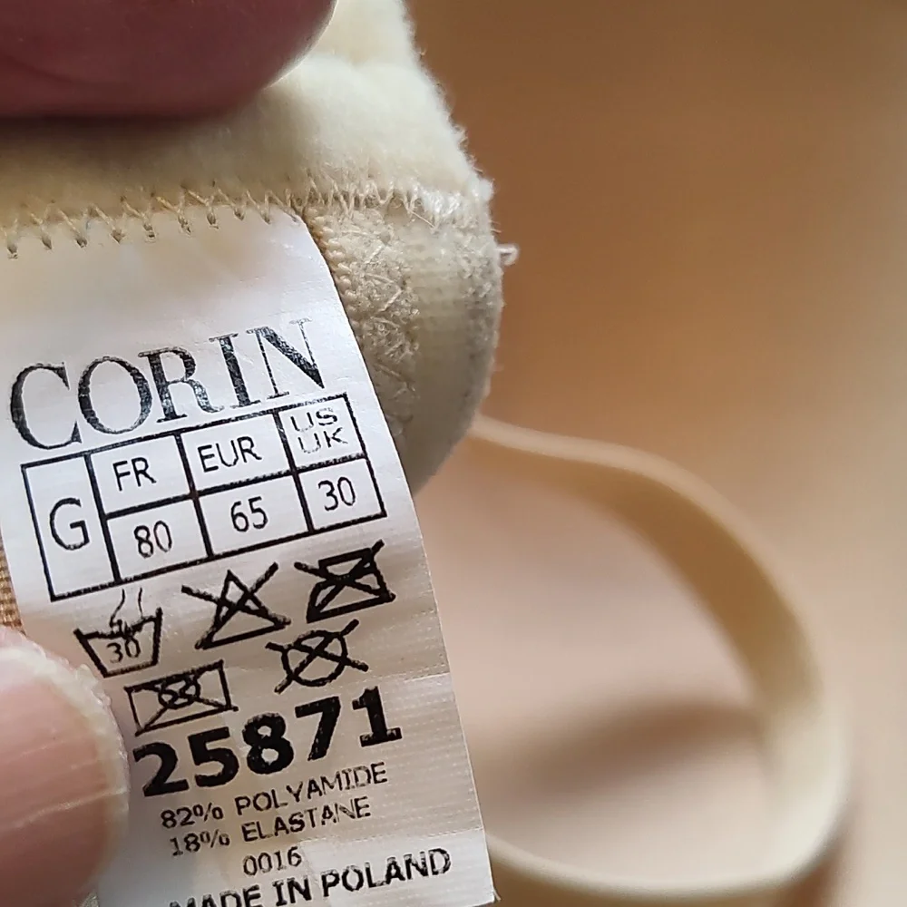 Corin Virginia Bra 65G Beige New - Picture 10 of 10